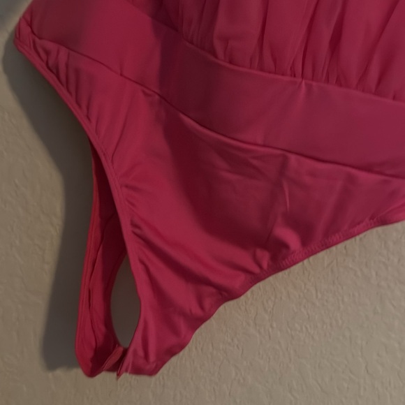 Pink Tulle Bodysuit sleeveless ballerina look hot thing tube top medium - Picture 4 of 5